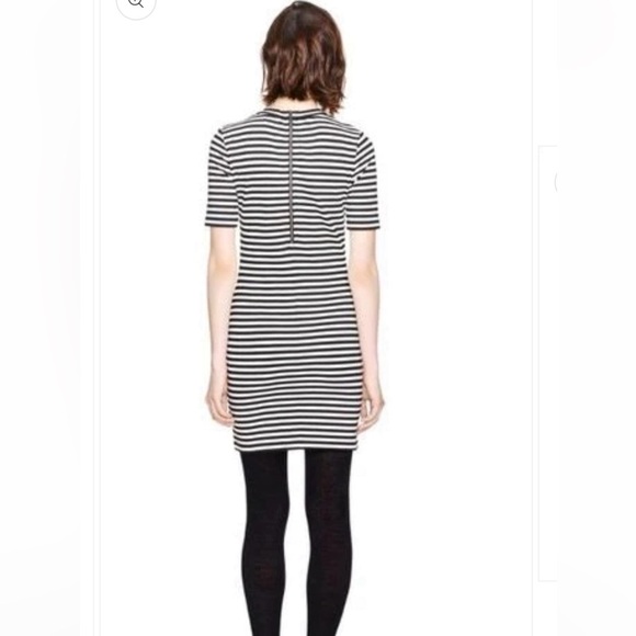 Aritzia Sunday Best Miller Stripe Short Sleeve Bodycon Dress - Picture 11 of 12